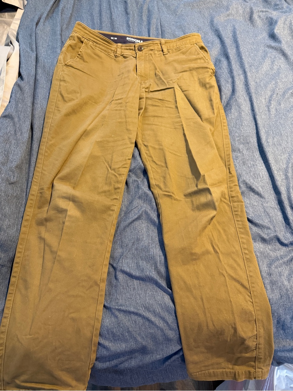 Sonoma Men's Olive Tan Chino Pants